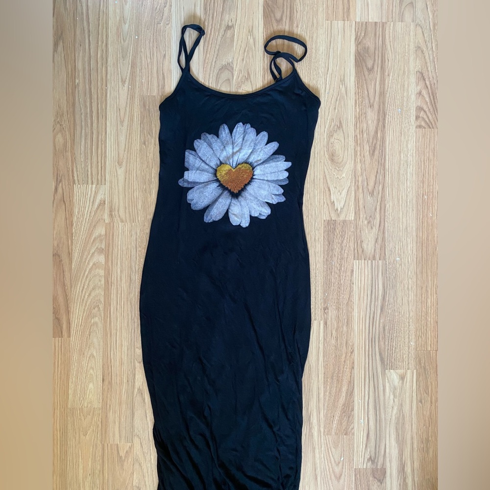 Black summer maxi dress